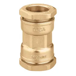Knelschuifmof, messing, 21mm FF, verwarming, Caleffi Deca 893